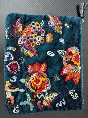 Steve Madden Velvet Sequin Pouch